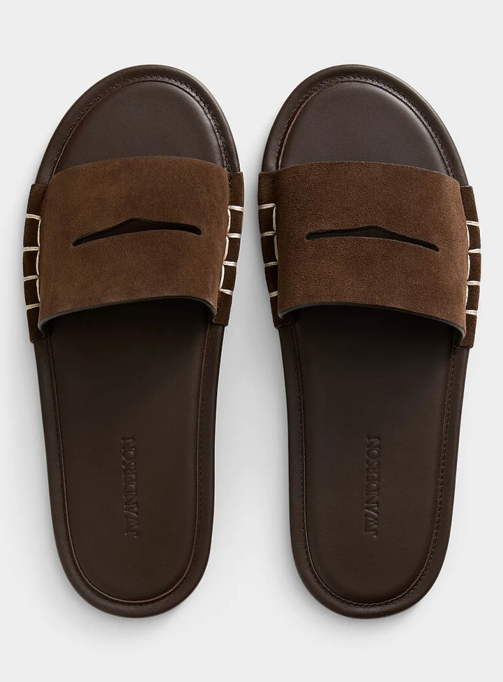 Penny slit slide sandals