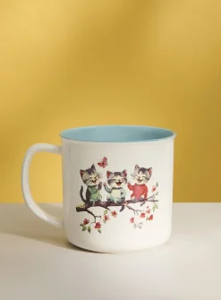 Perched kittens mug
