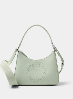 Perforated logo mint shoulder bag