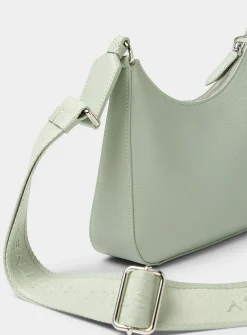 Perforated logo mint shoulder bag