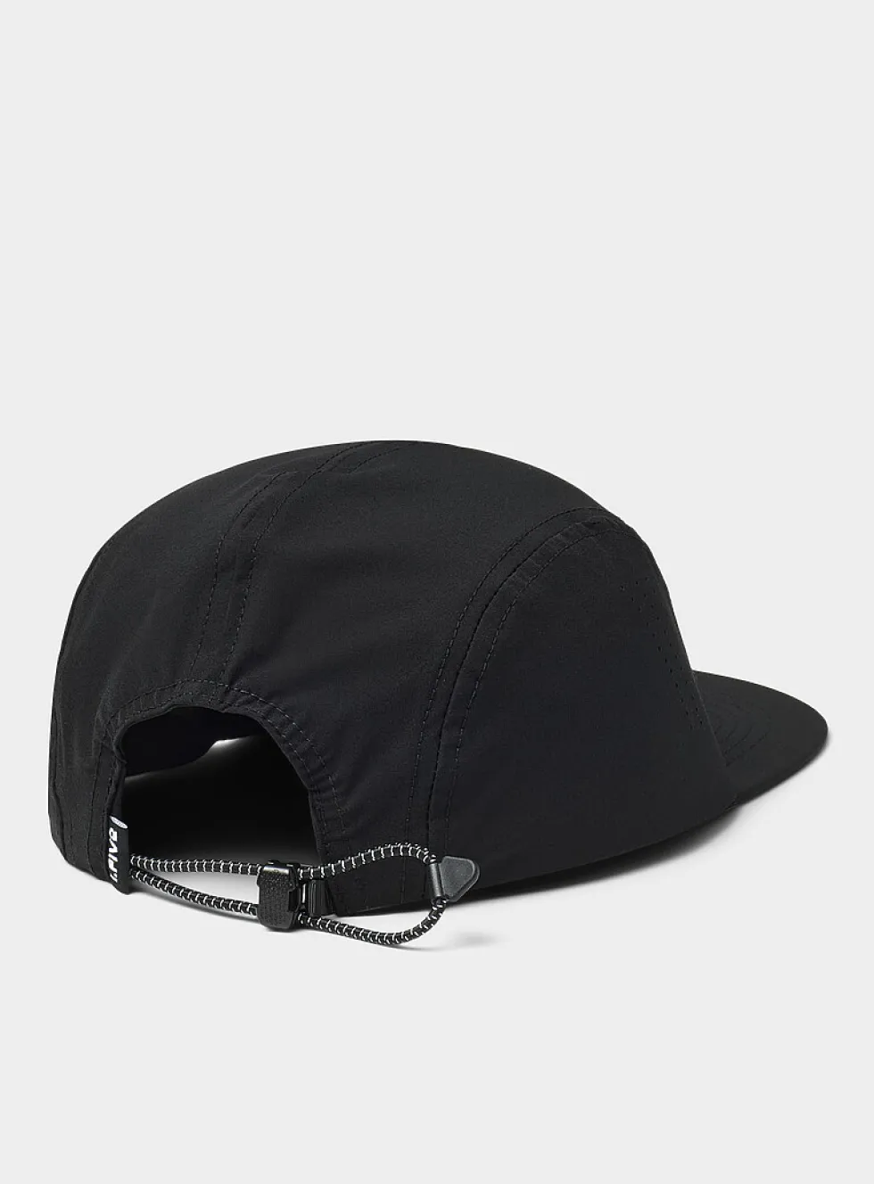Perforated-side 5-panel cap