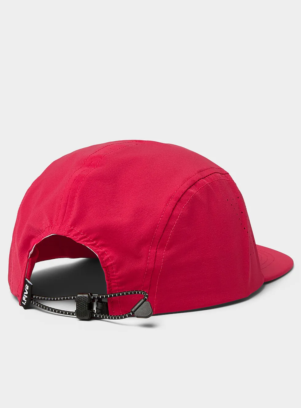 Perforated-side 5-panel cap