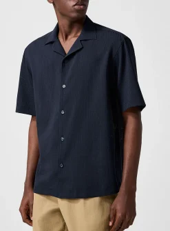 Performance microperforated cabana shirt
