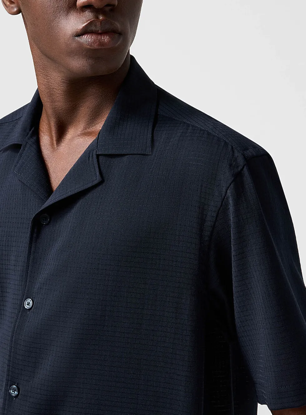 Performance microperforated cabana shirt