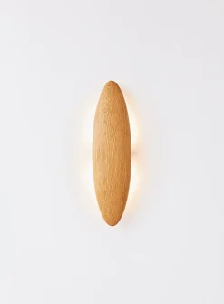 Permanence oak wall sconce