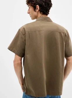 Perry royal embroidery camp shirt