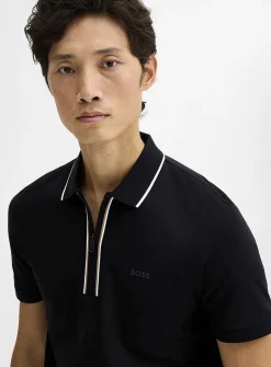 Philix zip-collar polo