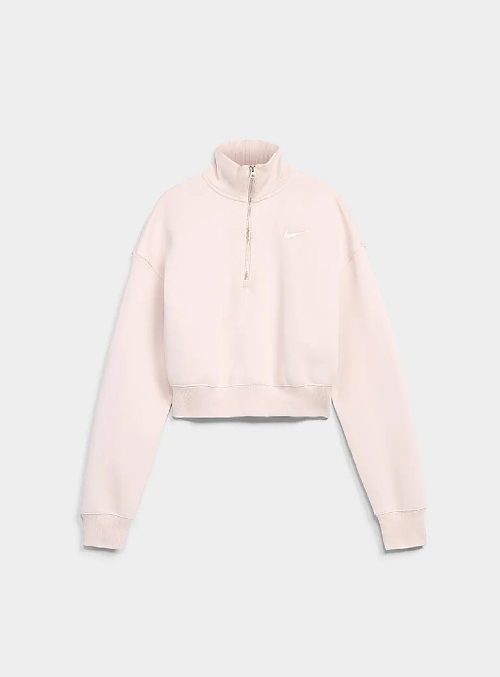 Phoenix half-zip cropped sweatshirt