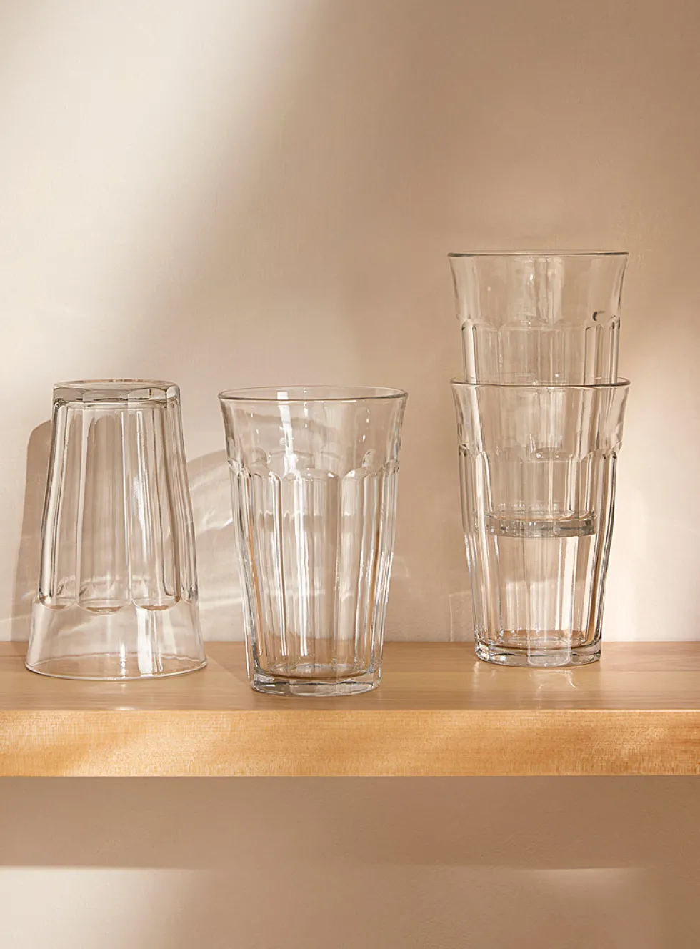 Picardie large clear glasses