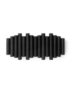 Picket five-hook wall-mounted coat rack
