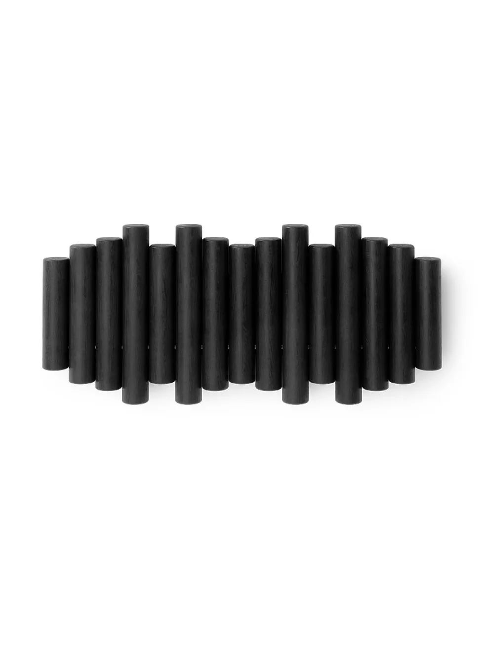 Picket five-hook wall-mounted coat rack