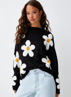 Picture jacquard sweater