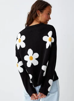 Picture jacquard sweater