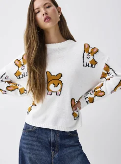 Picture jacquard sweater