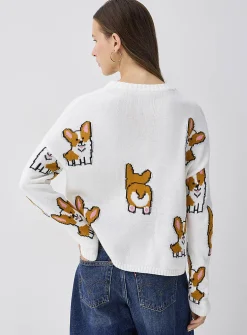 Picture jacquard sweater