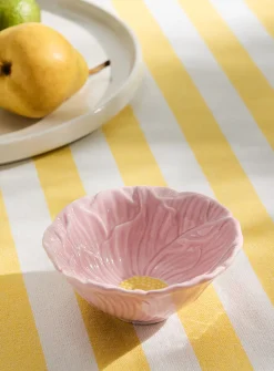 Pink flower pinch bowl