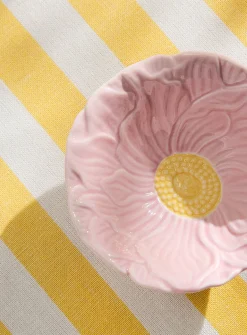 Pink flower pinch bowl