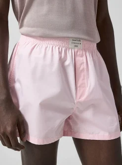 Pink poplin short