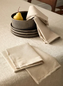 Pinstriped napkins