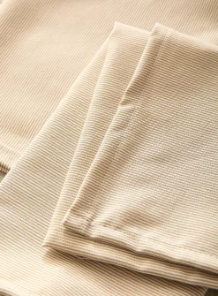 Pinstriped napkins