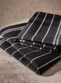 Pinstriped tea towels