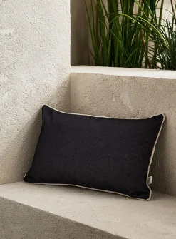 Piped trim removable-cover outdoor cushion
