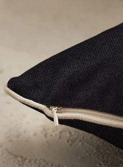 Piped trim removable-cover outdoor cushion