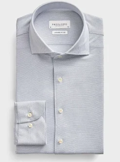 Piqué Japanese knit shirt