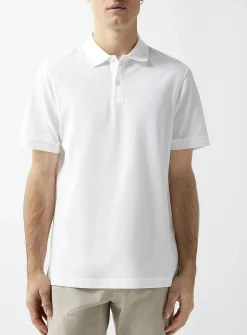 Piqué plain polo shirt
