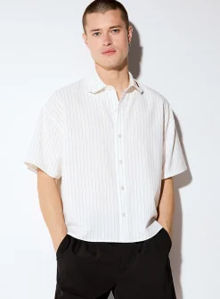 Piqué stripe shirt