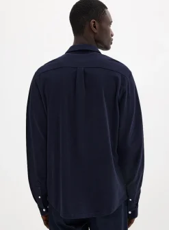 Piqué-knit shirt
