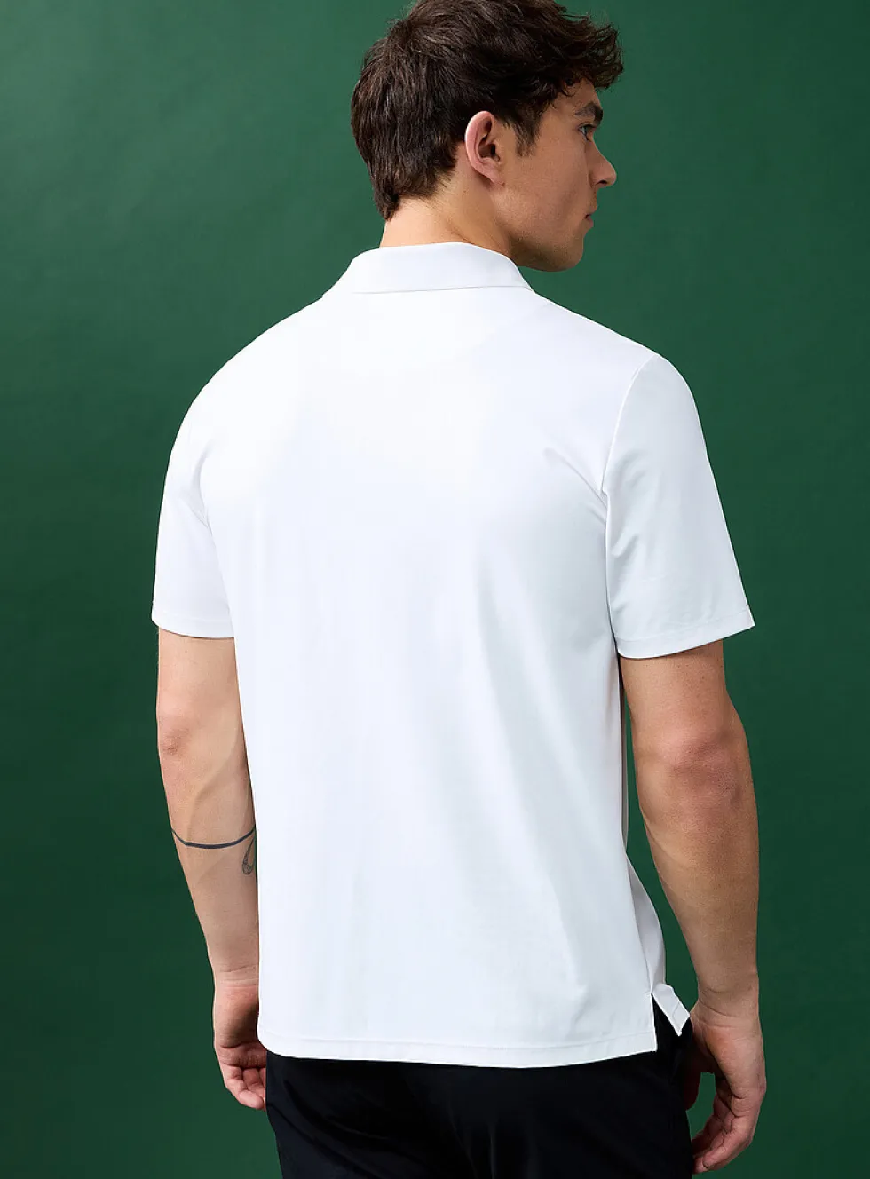 Piqué-style microfibre golf polo