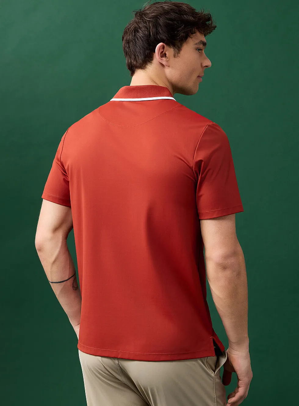 Piqué-style microfibre golf polo