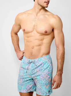 Pixel ornament swim trunk