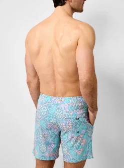 Pixel ornament swim trunk