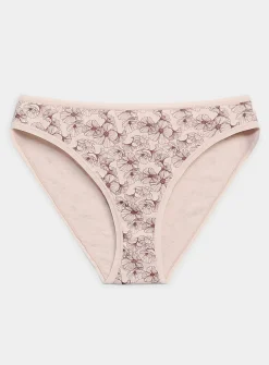Plain edging bikini panty