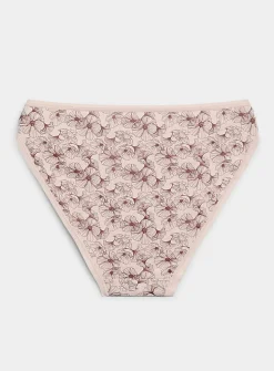 Plain edging bikini panty