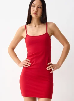 Plain fitted minidress