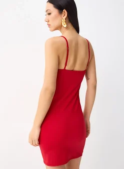 Plain fitted minidress