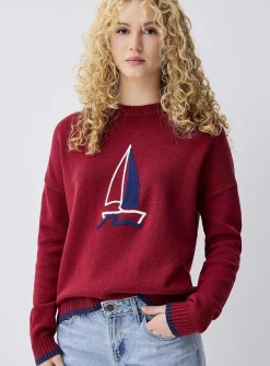 Playful embroidery sweater