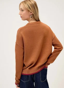 Playful embroidery sweater