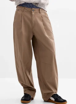 Pleated barrel pant