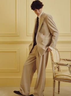 Pleated belted pant
