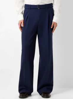 Pleated belted pant