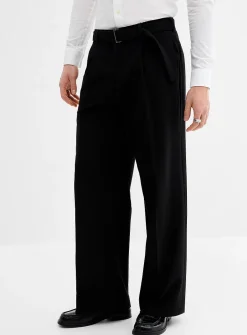 Pleated belted pant