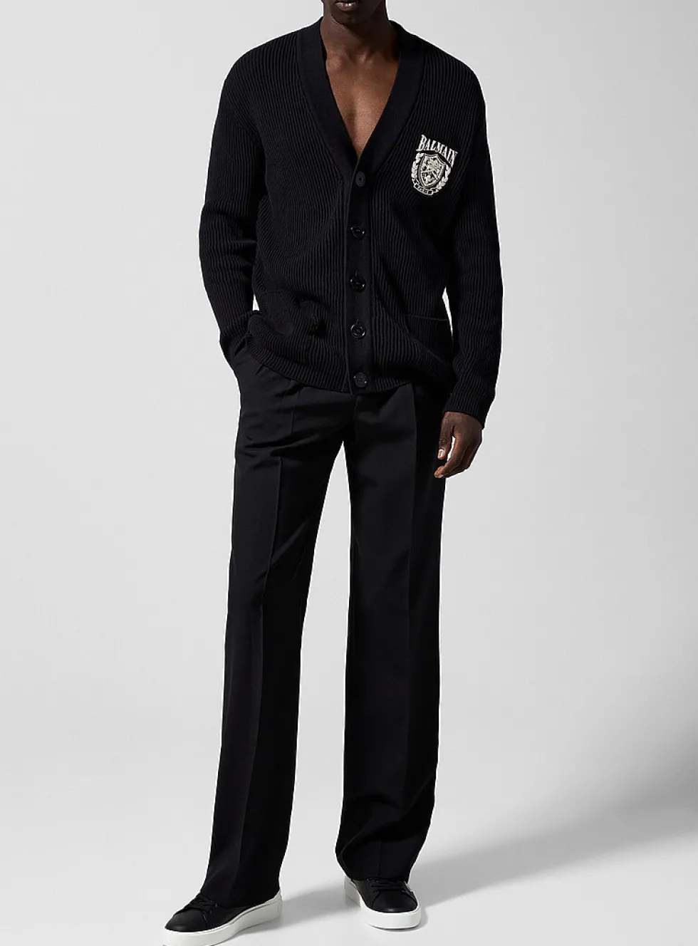 Pleated black pant