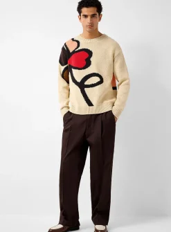 Pleated chinos