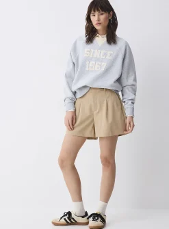 Pleated dress short
