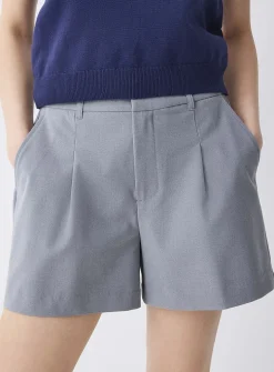 Pleated dress short