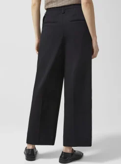 Pleated elastic waistband pant